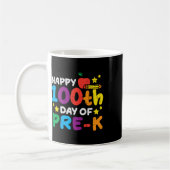 Happy 100th Day Of Pre K Apple 100 Days School Tea Kaffeetasse (Links)