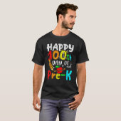 Happy 100th Day Of Pre K Teacher 100 Days School T-Shirt (Vorne ganz)