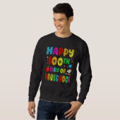 Happy 100th Day Of Preschool Funny Teacher Student Sweatshirt (Vorne ganz)