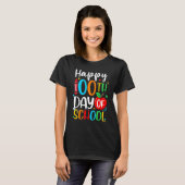 Happy 100th Day Of School 100 Days Crayon T-Shirt (Vorne ganz)