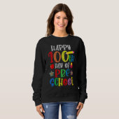 Happy 100th Day Of School 100 Days Of Preschool T Sweatshirt (Vorne ganz)
