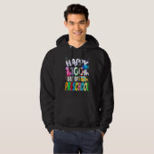 Happy 100th day of School 100 days of Preschool Te Hoodie (Vorne ganz)