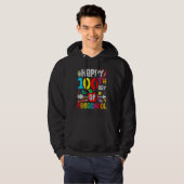 Happy 100th day of School 100 days of Preschool Te Hoodie (Vorne ganz)