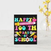 Happy 100th Day Of School 100 Days Of School Teach Karte (Gelbe Blume)