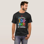 Happy 100th Day Of School 100 Days Of School Teach T-Shirt (Vorne ganz)