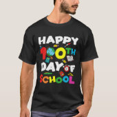 Happy 100th Day of School 100 Days of School Teach T-Shirt (Vorderseite)