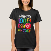 Happy 100th Day Of School 100 Days Smarter Cute 4t T-Shirt (Vorderseite)