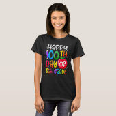 Happy 100th Day Of School 100 Days Smarter Cute 5t T-Shirt (Vorne ganz)