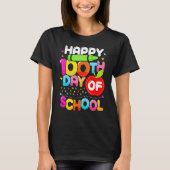 Happy 100th Day Of School 100 Days Smarter Cute Te T-Shirt (Vorderseite)
