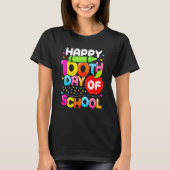Happy 100th Day Of School 100 Days Smarter Cute Te T-Shirt (Vorderseite)