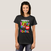 Happy 100th Day Of School 100 Days Smarter Cute Te T-Shirt (Vorne ganz)