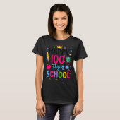 Happy 100th Day Of School 100 Days Smarter Teacher T-Shirt (Vorne ganz)