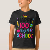 Happy 100th Day Of School 100 Days Smarter Teacher T-Shirt (Vorderseite)