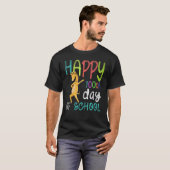 Happy 100th Day Of School Dabbing Giraffe 100 Days T-Shirt (Vorne ganz)