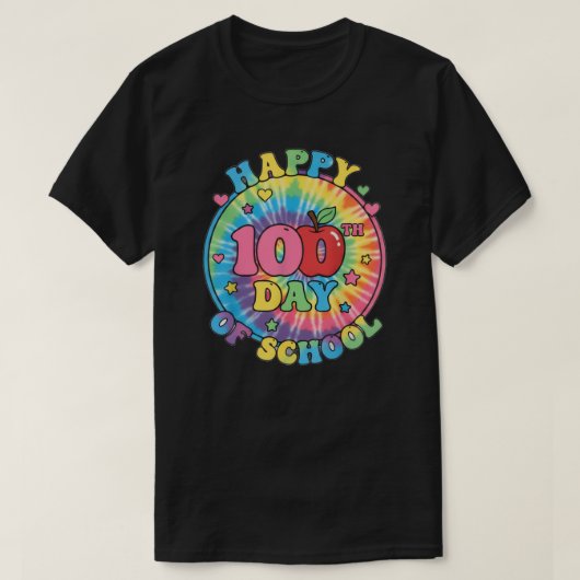 Happy 100th Day of School Days Smarter Design T-Shirt (Design vorne)