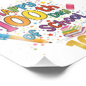 Happy 100th Day of School Fotodruck (Ecke)