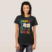 Happy 100th Day Of School Fried Eggs Boys Girls To T-Shirt (Vorne ganz)