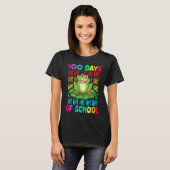 Happy 100th Day Of School Frog  Teacher Student Ki T-Shirt (Vorne ganz)