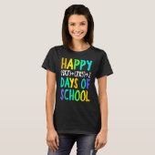 Happy 100th Day Of School Funny Math Formula Teach T-Shirt (Vorne ganz)