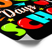 Happy 100th Day Of School Funny Teachers Sudents K Poster (Ecke)