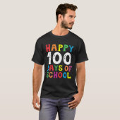 Happy 100th Day of School Gift 100 Day Teacher Stu T-Shirt (Vorne ganz)