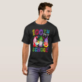 Happy 100th Day Of School Gnomes Virtual Teachers T-Shirt (Vorne ganz)