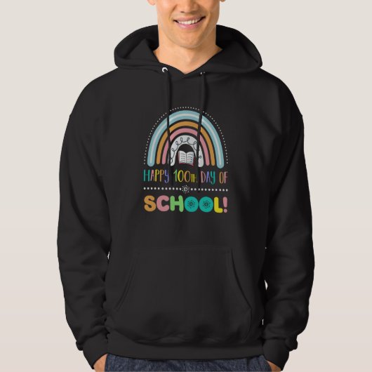 Happy 100th Day of School Kids Boys Girls Student  Hoodie (Vorderseite)
