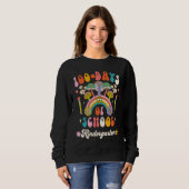 Happy 100th Day Of School Retro Groovy 100 Days Ki Sweatshirt (Vorne ganz)