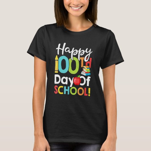Happy 100th Day Of School Shirt For Teacher Or Chi (Vorderseite)