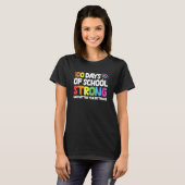 Happy 100th Day Of School Strong Virtual Teacher S T-Shirt (Vorne ganz)