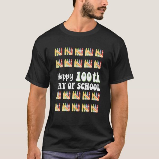 Happy 100th Day Of School Student Gift 100 Days Of T-Shirt (Vorderseite)