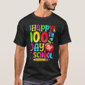 Happy 100th Day Of School Teacher Boy Girl 100 Day T-Shirt (Vorderseite)