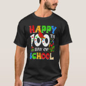Happy 100th Day Of School Teacher Rainbow 100 Days T-Shirt (Vorderseite)
