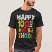 Happy 100th Day Of School Teacher Student 100th Da T-Shirt (Vorderseite)
