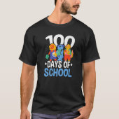 Happy 100th Day Of School Teacher Student Educator T-Shirt (Vorderseite)