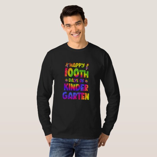 Happy 100th Day Of Smarter Kindergarten 100 Days T T-Shirt (Vorne ganz)
