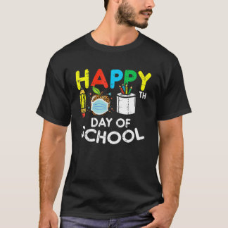 Happy 100th Day School Leopard Apple Maske Quarant T-Shirt