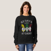 Happy 100th Day School Three Gnomes Virtual Teache Sweatshirt (Vorne ganz)