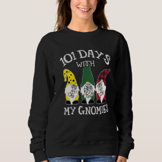 Happy 100th Day School Three Gnomes Virtual Teache Sweatshirt