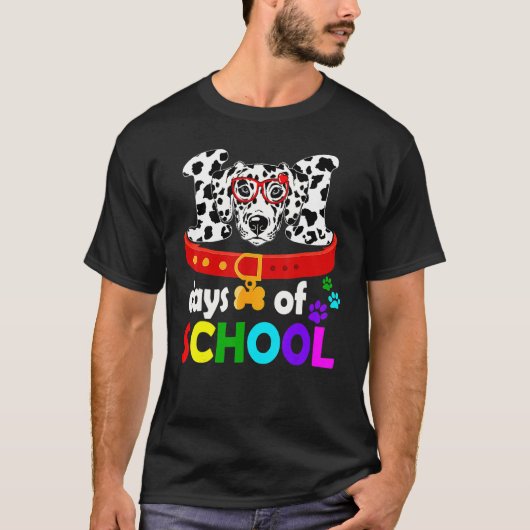 Happy 101 Days School Cute Dog 100 Days Smarter St T-Shirt (Vorderseite)