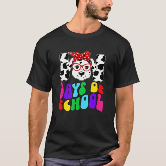 Happy 101 Days School Cute Dog 100 Days Smarter St T-Shirt (Vorderseite)