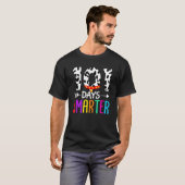 Happy 101 Days School Cute Dog 100 Days Smarter St T-Shirt (Vorne ganz)