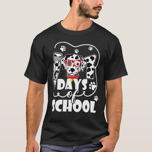 Happy 101 Days School Hunde Student oder Lehrer Ju T-Shirt (Vorderseite)