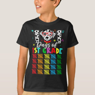 Happy 101 Days Schule 1st Grade Hund 100 Tage Inte T-Shirt