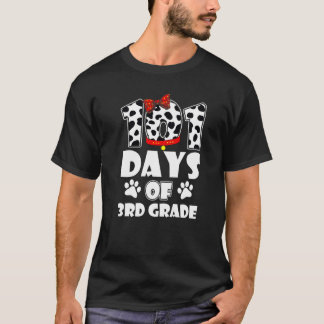 Happy 101 Days Schule 3. Klasse Hund 100 Tage Inte T-Shirt