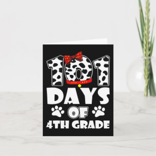 Happy 101 Days Schule 4. Klasse Hund 100 Tage Inte Karte