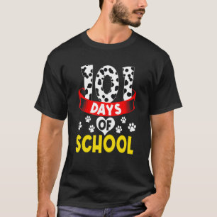 Happy 101 Days Schule Hund Lover Student oder Lehr T-Shirt