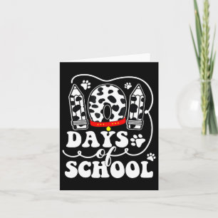 Happy 101 Days Schule Niedlich Hund über 100 Tage  Karte