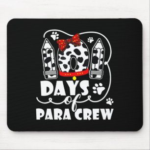 Happy 101 Days Schule Para Crew Hund 100 Tage Inte Mousepad
