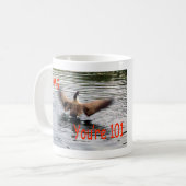 Happy 101. Geburtstag Gänseflattern Kaffeetasse (Vorderseite Links)
